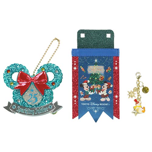 東京ディズニーシー25周年クリスマス意匠のジュビリーバッジセット構成画像